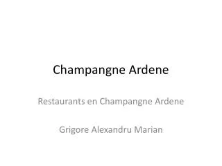 champangne ardene