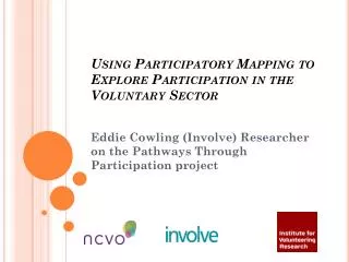 Using Participatory Mapping to Explore Participation in the Voluntary Sector