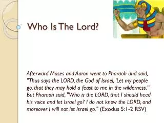 who is the lord