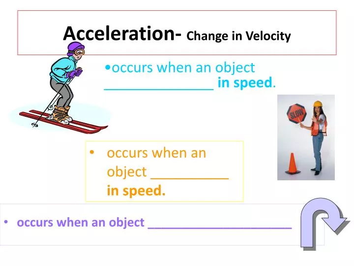 acceleration change in velocity