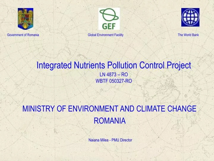 integrated nutrients pollution control project ln 4873 ro wbtf 050327 ro
