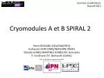Cryomodules A et B SPIRAL 2 - slide 1