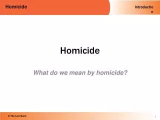 homicide