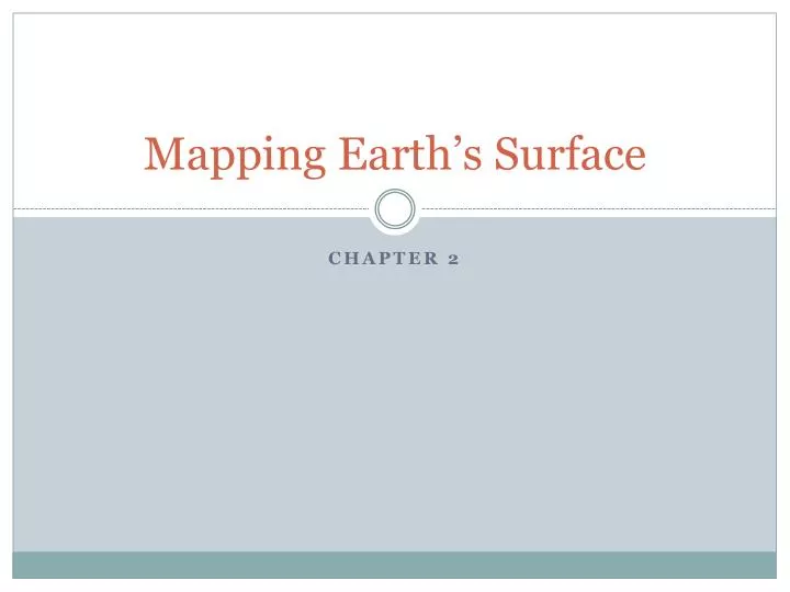 mapping earth s surface