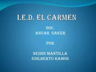 I.E.D. EL CARMEN