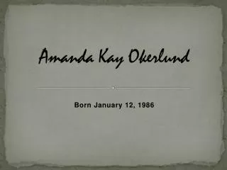 Amanda Kay Okerlund