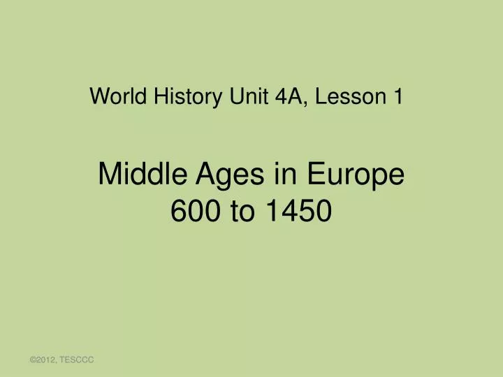 middle ages in europe 600 to 1450