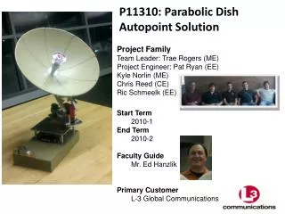 P11310: Parabolic Dish Autopoint Solution