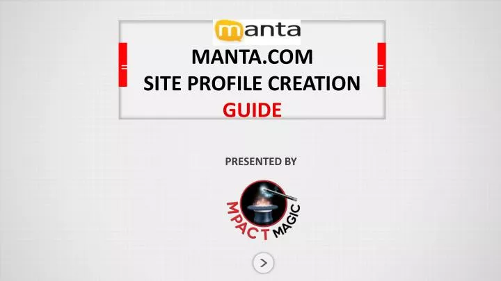 manta com site profile creation guide