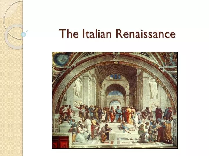 PPT - The Italian Renaissance PowerPoint Presentation, free download ...