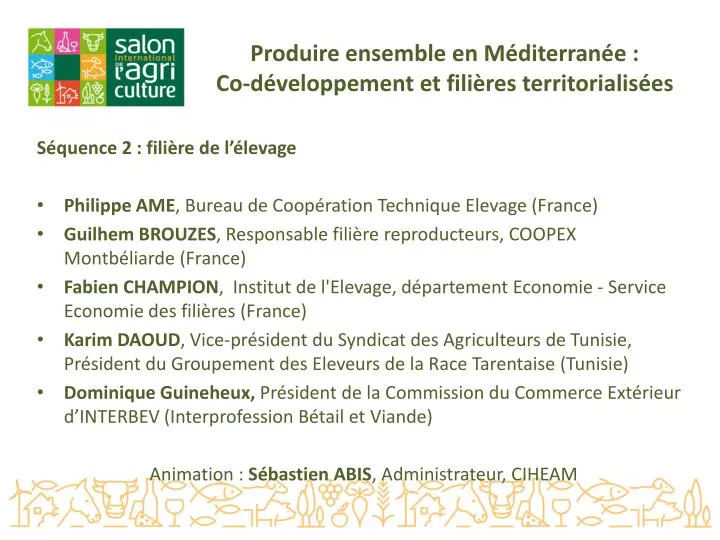 produire ensemble en m diterran e co d veloppement et fili res territorialis es