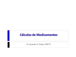 c lculos de medicamentos