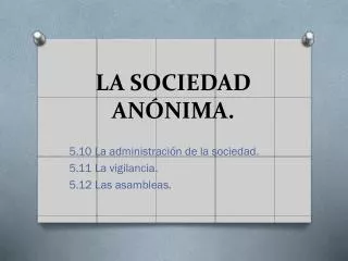 la sociedad an nima