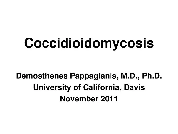 coccidioidomycosis