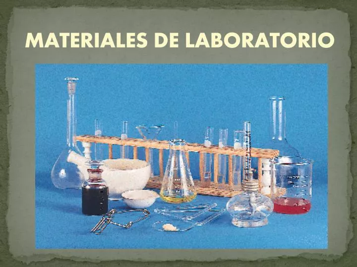 materiales de laboratorio