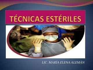 t cnicas est riles