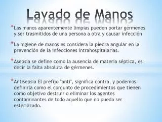 lavado de manos