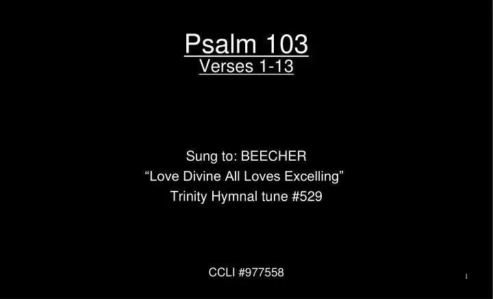psalm 103 verses 1 13
