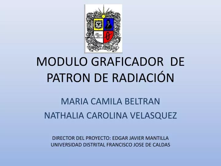 modulo graficador de patron de radiaci n