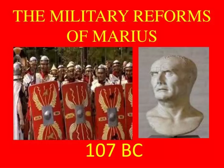 the military reforms of marius