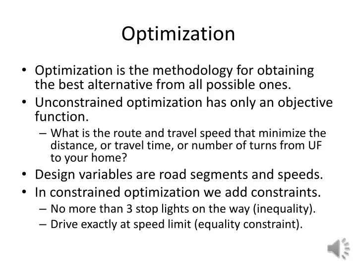 optimization