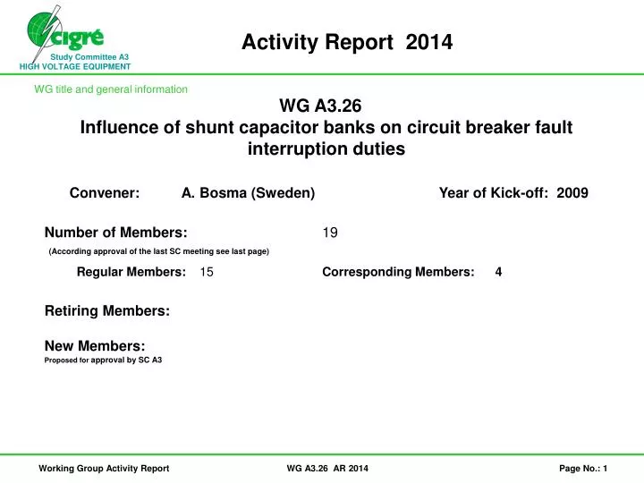 activity report 2014