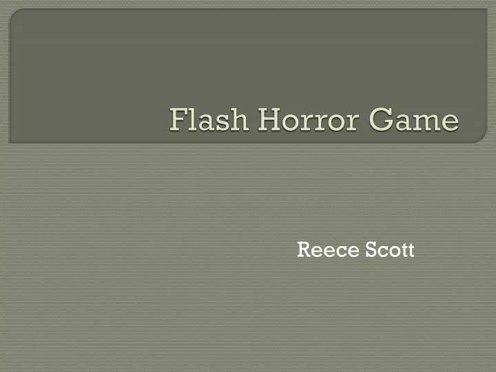 flash horror game