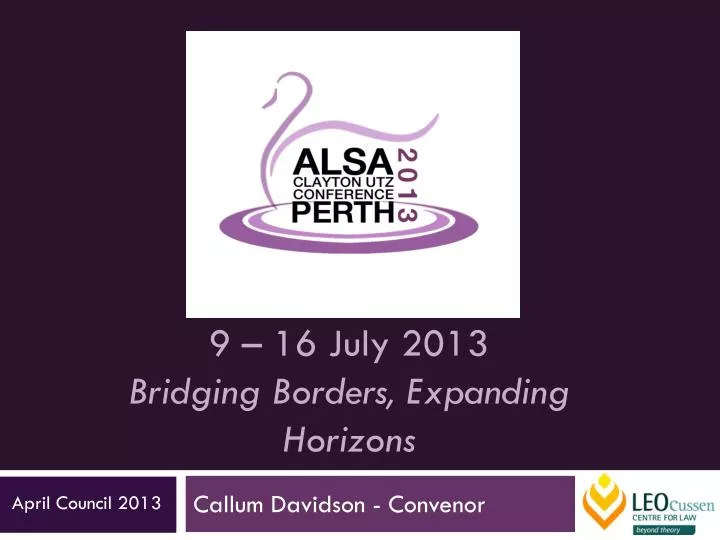 9 16 july 2013 bridging borders expanding horizons