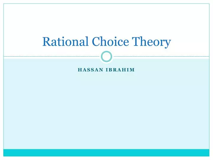rational choice theory