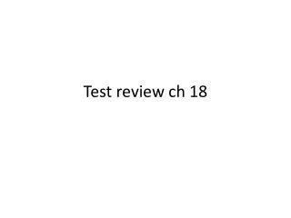 Test review ch 18