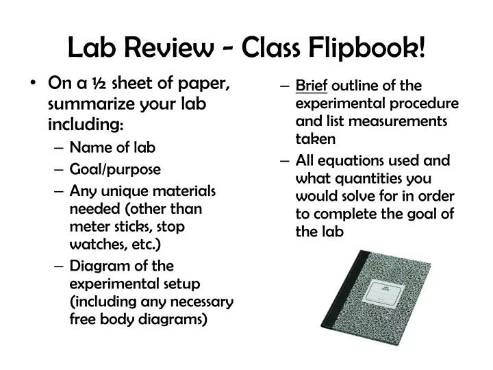 lab review class flipbook