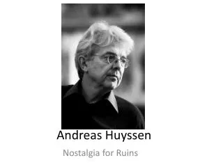 Andreas Huyssen