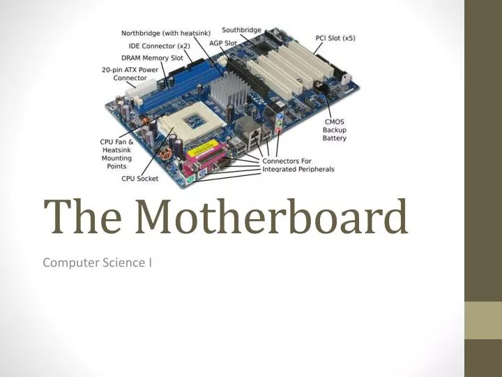 the motherboard