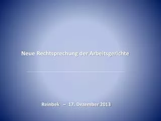 Reinbek – 17. Dezember 2013