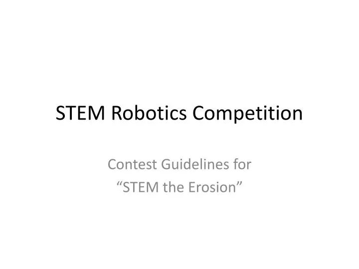 stem robotics competition