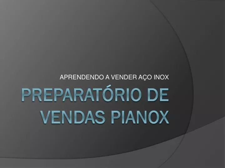 aprendendo a vender a o inox