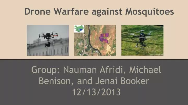 drone warfare against mosquitoes