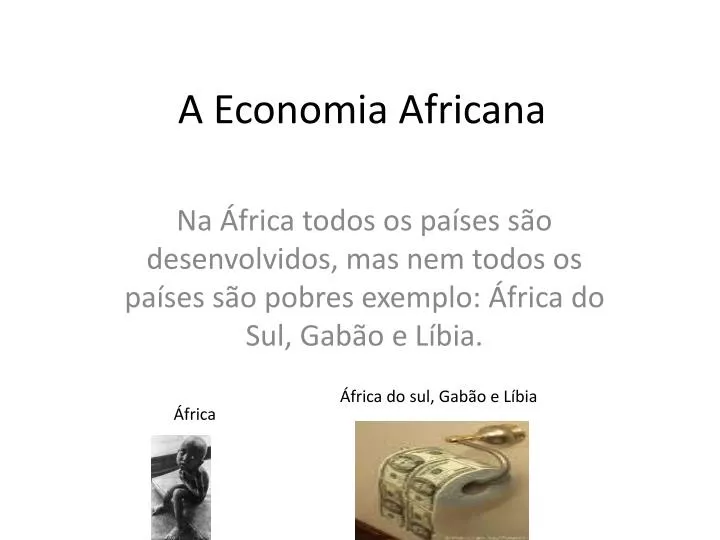 a economia africana