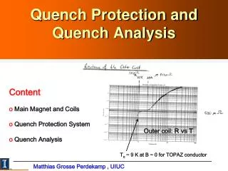 Quench Protection and Quench Analysis