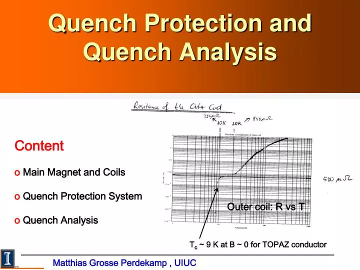 quench protection and quench analysis