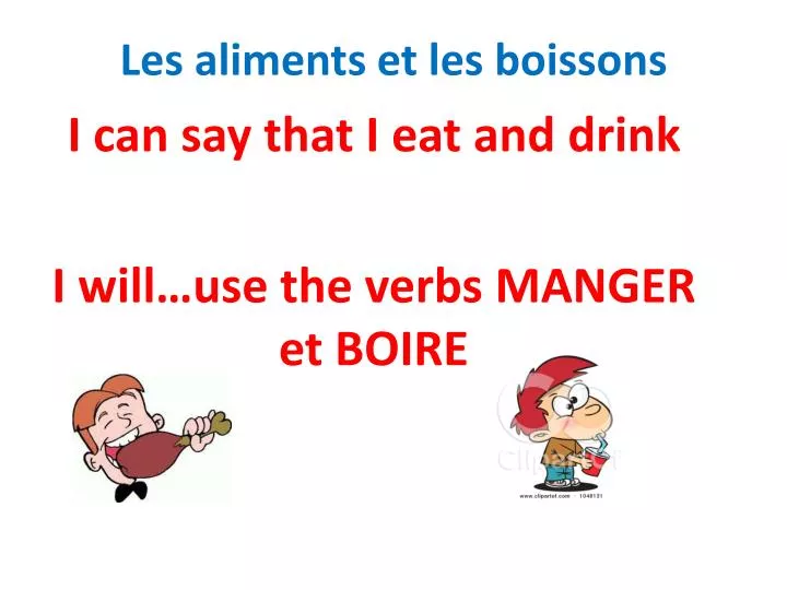 les aliments et les boissons