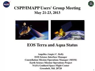 CSPP/IMAPP Users' Group Meeting May 21- 23, 2013