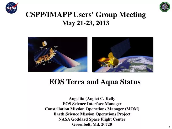 cspp imapp users group meeting may 21 23 2013