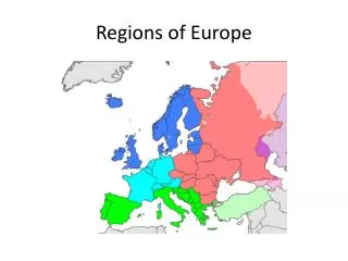 Regions of Europe