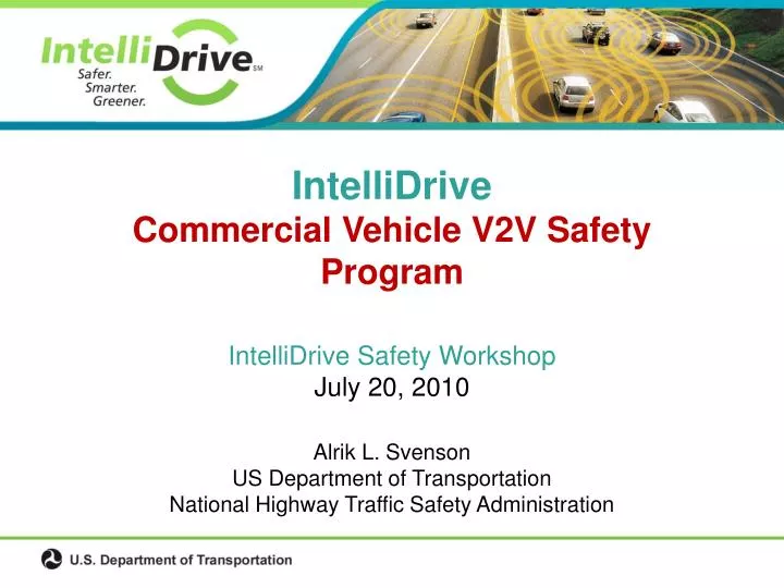 intellidrive commercial vehicle v2v safety program