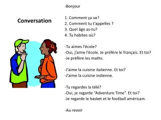 conversation