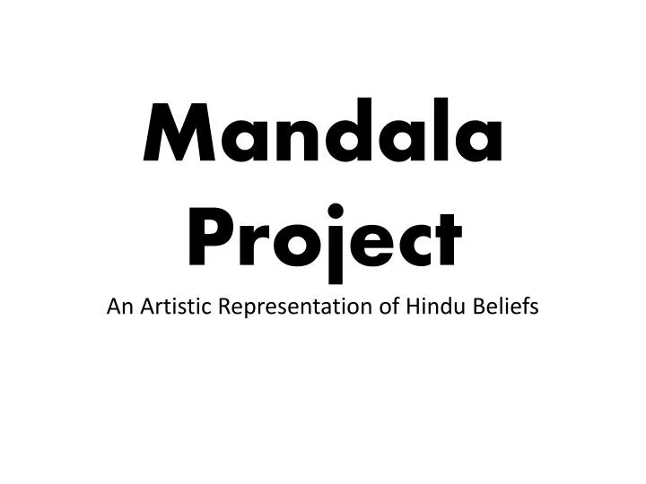 mandala project an artistic representation of hindu beliefs