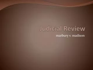 Judicial Review