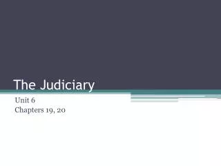 The Judiciary