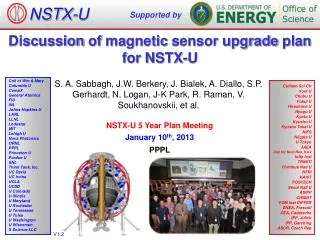 Discussion of magnetic sensor upgrade plan for NSTX-U